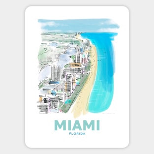 Miami Florida Art Sticker